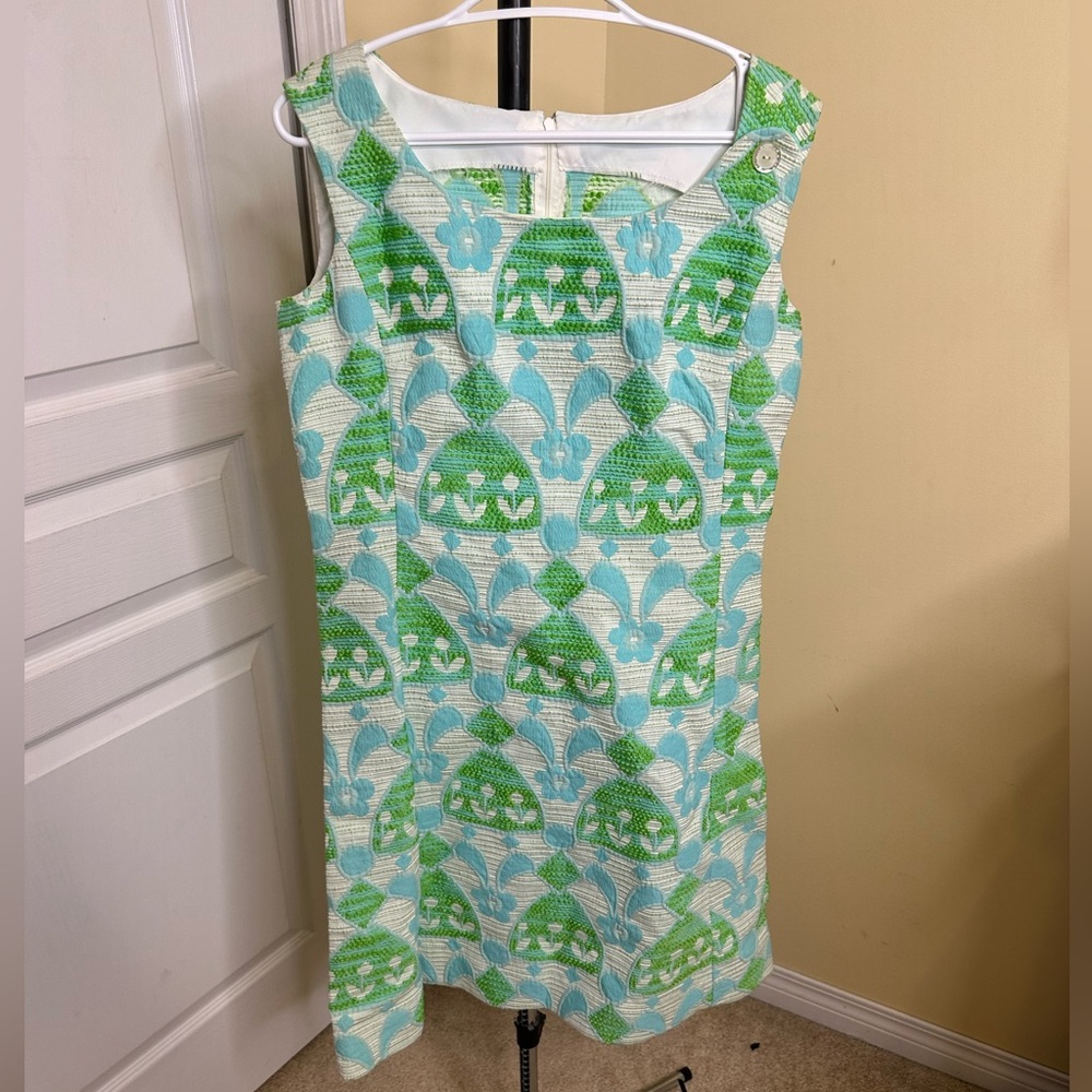 Vintage homemade tapestry shift dress in mint condition